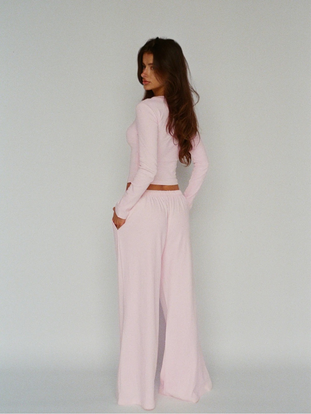 Layere Pink Lounge Pants - Picture 2 of 3